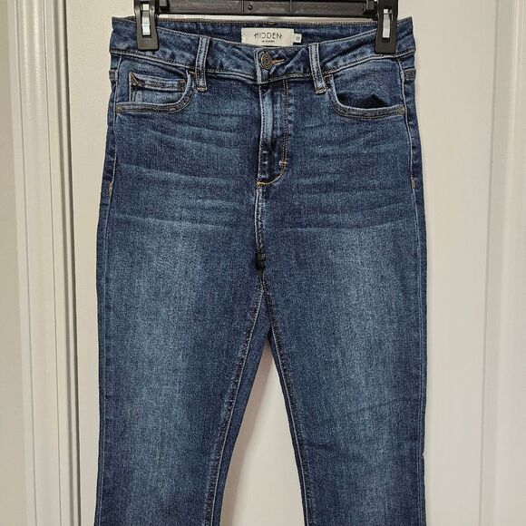 Hidden Jeans Women's 27 (27x26.5) Blue Skinny Mid-Rise Stretch Ankle Denim GUC - Picture 4 of 10